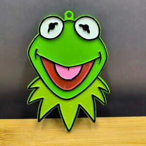 Green Kermit Frog Cookie Cutter Muppets Hallmark 4 inch Handpainted Vintage
